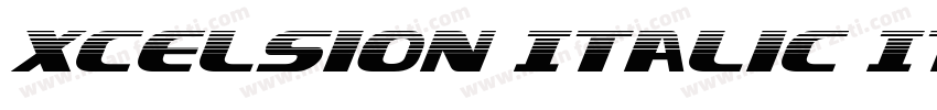 Xcelsion Italic Ital字体转换